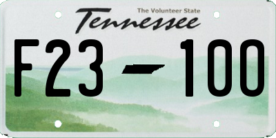 TN license plate F2310O