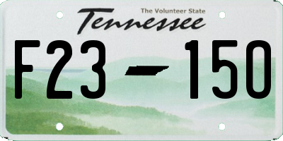 TN license plate F2315O