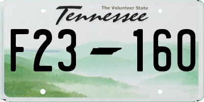 TN license plate F2316O