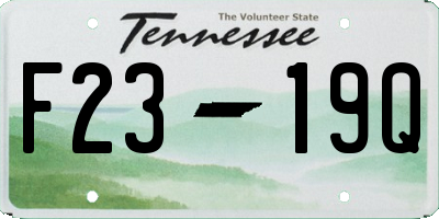 TN license plate F2319Q