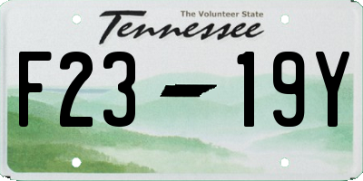 TN license plate F2319Y
