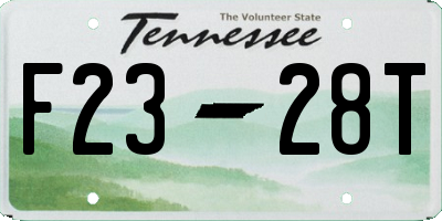 TN license plate F2328T