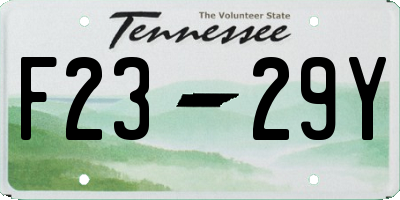 TN license plate F2329Y