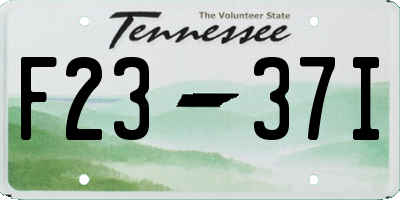TN license plate F2337I