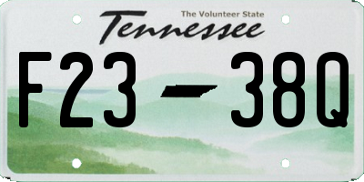 TN license plate F2338Q