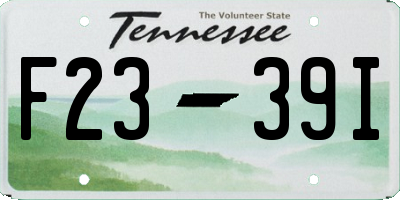 TN license plate F2339I