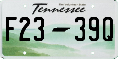 TN license plate F2339Q