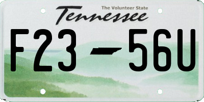 TN license plate F2356U