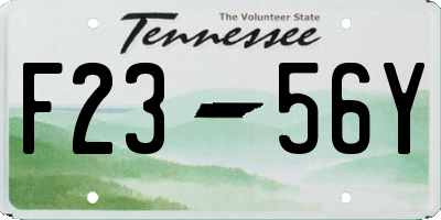 TN license plate F2356Y