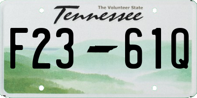 TN license plate F2361Q