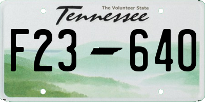 TN license plate F2364O