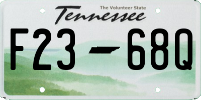 TN license plate F2368Q