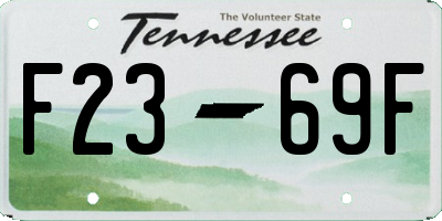 TN license plate F2369F