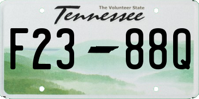 TN license plate F2388Q