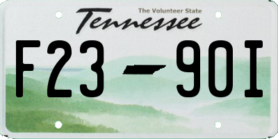 TN license plate F2390I