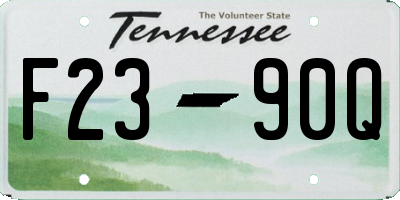 TN license plate F2390Q