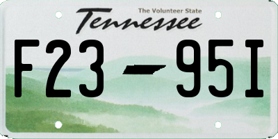 TN license plate F2395I