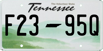 TN license plate F2395Q