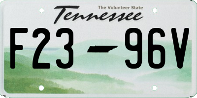 TN license plate F2396V