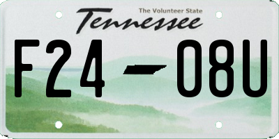 TN license plate F2408U