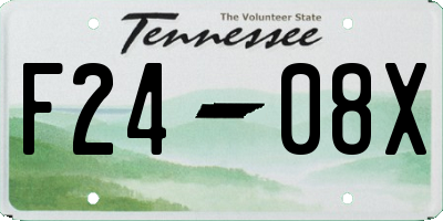 TN license plate F2408X