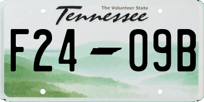 TN license plate F2409B