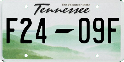 TN license plate F2409F