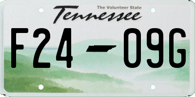 TN license plate F2409G