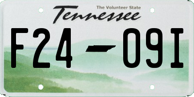 TN license plate F2409I