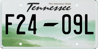 TN license plate F2409L