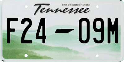 TN license plate F2409M