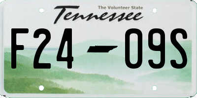TN license plate F2409S