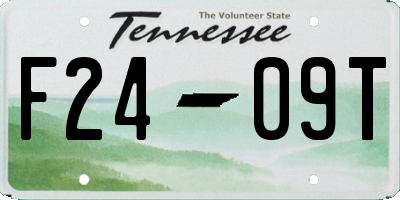 TN license plate F2409T