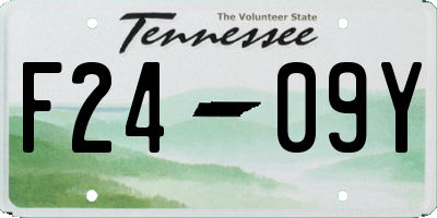TN license plate F2409Y