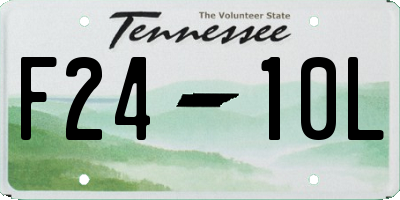 TN license plate F2410L