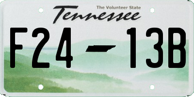 TN license plate F2413B