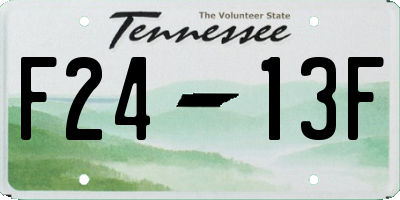 TN license plate F2413F
