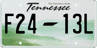 TN license plate F2413L
