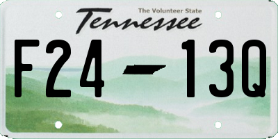 TN license plate F2413Q