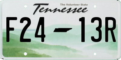TN license plate F2413R