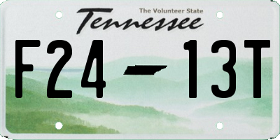TN license plate F2413T