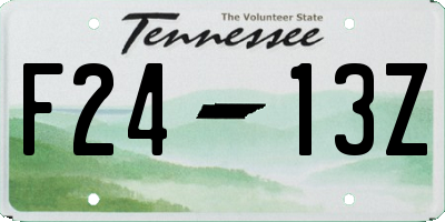 TN license plate F2413Z