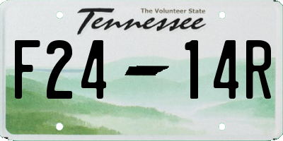 TN license plate F2414R