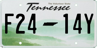 TN license plate F2414Y
