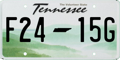 TN license plate F2415G
