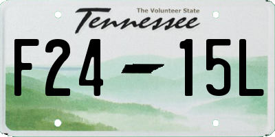 TN license plate F2415L