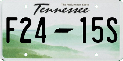 TN license plate F2415S
