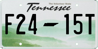TN license plate F2415T