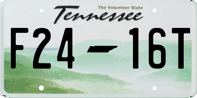 TN license plate F2416T