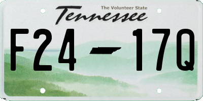 TN license plate F2417Q